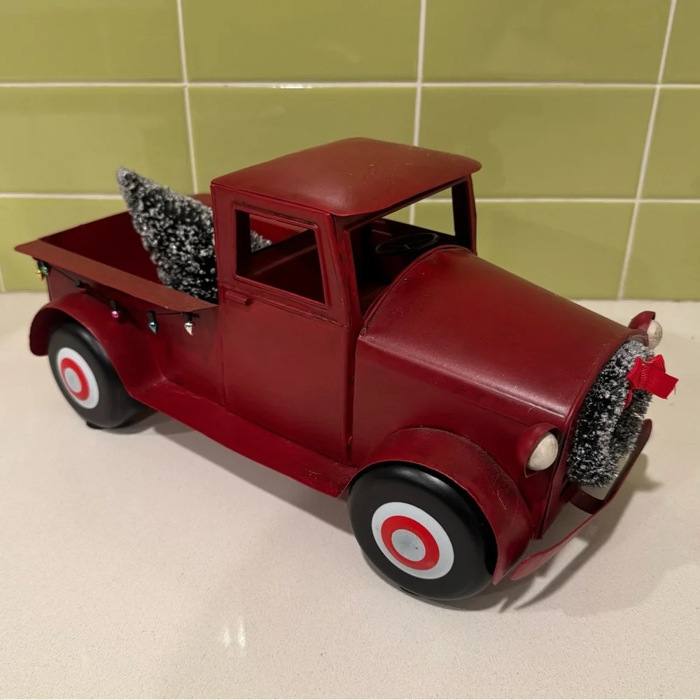 Red Vintage Style Truck Christmas Decoration from Target 2016